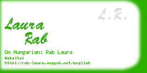 laura rab business card